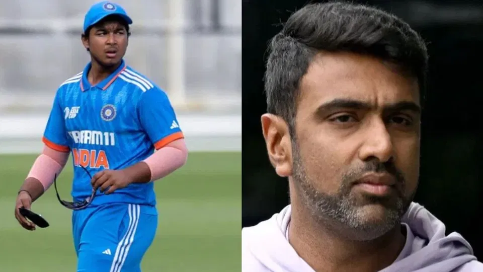 Vaibhav Sooryavanshi and R Ashwin [Source: AFP]